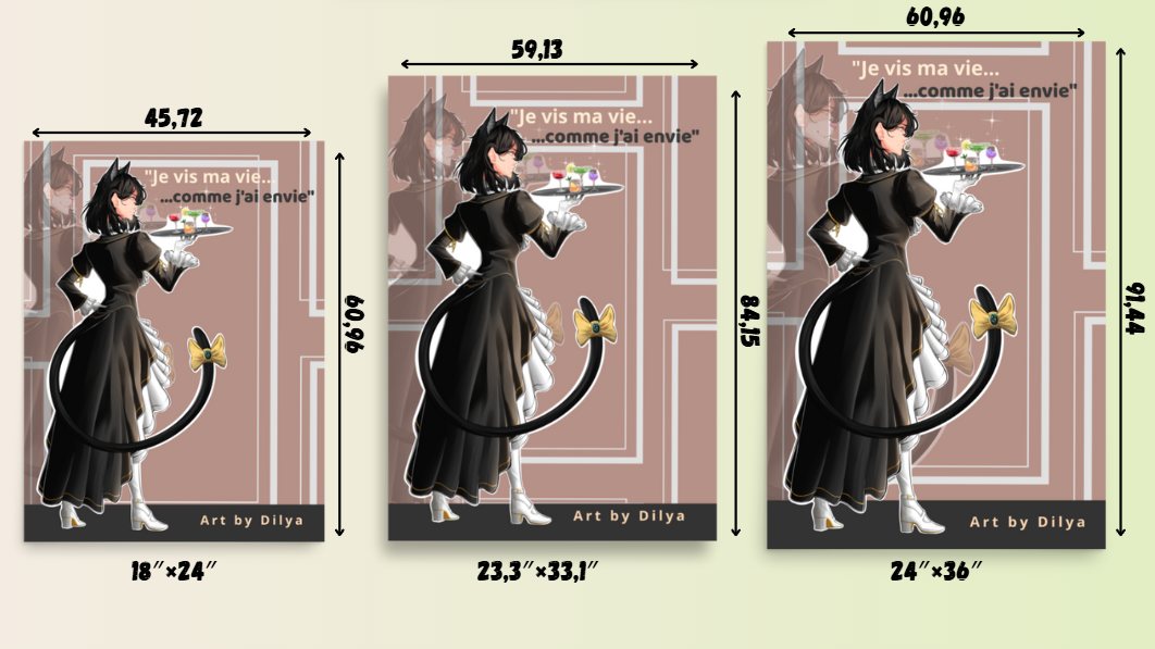 Poster Art Mat Personnalisé (cm) | Dilya - Dilya's Art